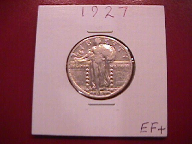 Standing Liberty Silver Quarter 1927 Extremely Fine Plus Condition