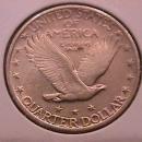 Standing Liberty Silver Quarter 1927 Almost Uncirculated Condition
