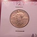 Standing Liberty Silver Quarter 1927 Almost Uncirculated Condition
