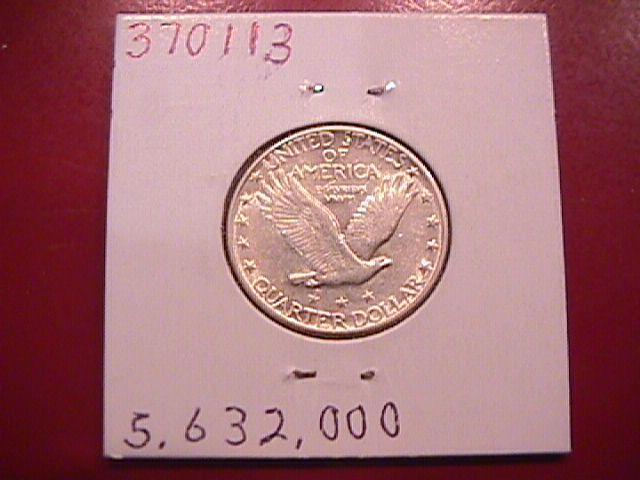 Standing Liberty Silver Quarter 1930 Almost Uncirculated Condition