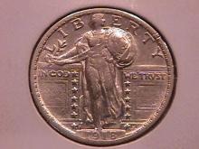 Standing Liberty Silver Quarter 1918-S Extremely Fine Condition