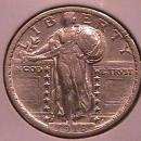 Standing Liberty Silver Quarter 1918-S Extremely Fine Condition