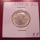 Standing Liberty Silver Quarter 1918-S Extremely Fine Condition
