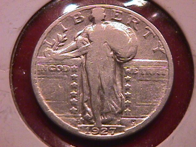Standing Liberty Silver Quarter 1927-S Very Fine Condition