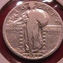 Standing Liberty Silver Quarter 1927-S Very Fine Condition