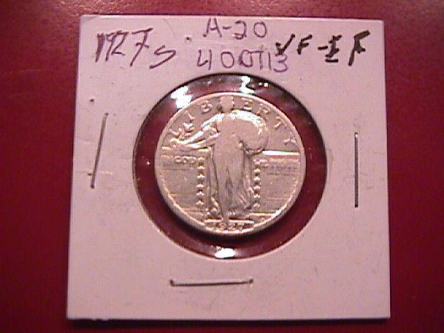 Standing Liberty Silver Quarter 1927-S Very Fine Condition