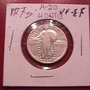 Standing Liberty Silver Quarter 1927-S Very Fine Condition