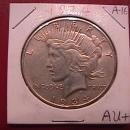 Peace Type Silver Dollar 1934 Almost Uncirculated Condition