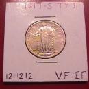 Standing Liberty Silver Quarter 1917-S Type#1 Very Fine Plus Plus Condition