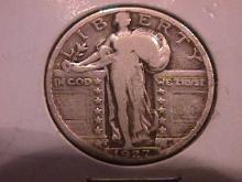 Standing Liberty Silver Quarter 1927-S Fine Plus Plus Condition