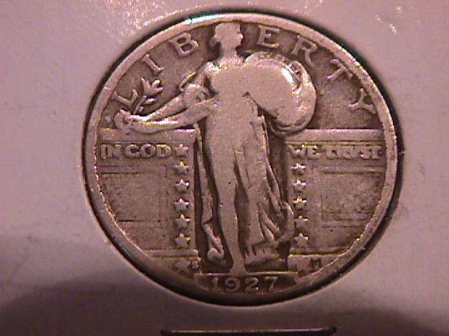 Standing Liberty Silver Quarter 1927-S Fine Plus Plus Condition