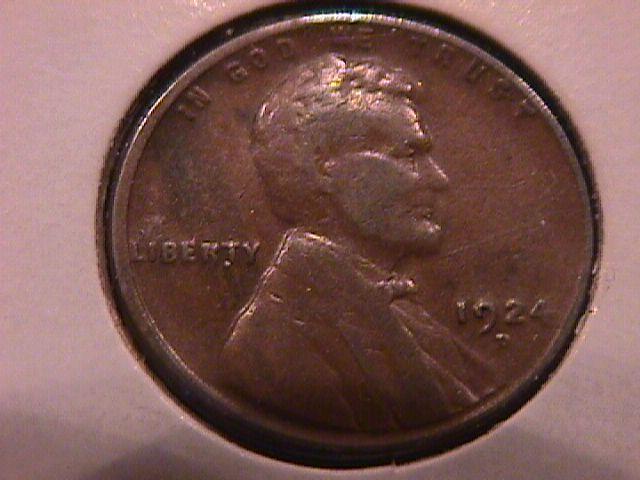 Lincoln Cent 1924-D Very Good Plus Plus Condition