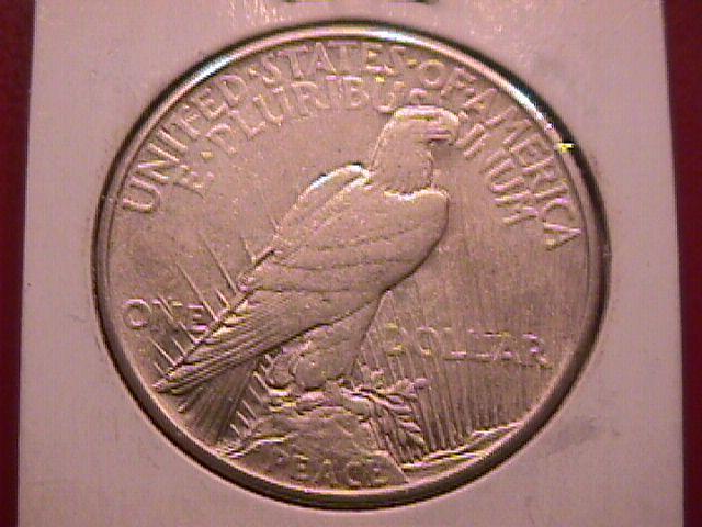 Peace Type Silver Dollar 1921 Almost Uncirculated Condition