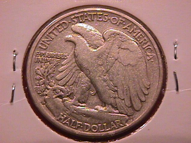 Liberty Walking Silver Half Dollar 1938-D Very Fine #20 Condition
