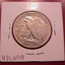 Liberty Walking Silver Half Dollar 1938-D Very Fine #20 Condition