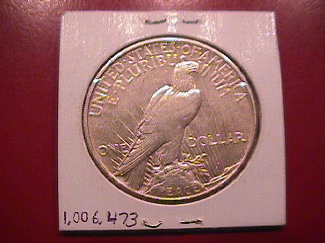 Peace Type Silver Dollar 1921 Almost Uncirculated Condition