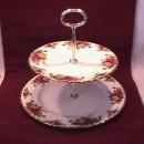 Royal Albert (Old Country Roses) 2-Tiered Tid-Bit Server