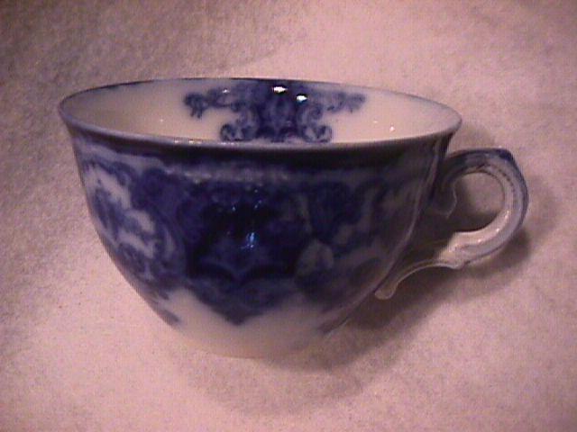 John Maddock and Sons-Flow Blue (Dainty) Cup & Saucer
