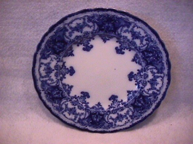 John Maddock and Sons-Flow Blue (Dainty) Cake Plate