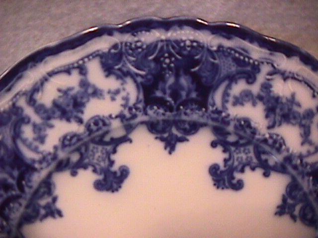 John Maddock and Sons-Flow Blue (Dainty) Cake Plate