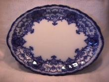John Maddock and Sons-Flow Blue (Dainty) Ham Platter