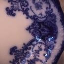 John Maddock and Sons-Flow Blue (Dainty) Ham Platter