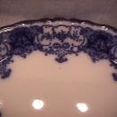 John Maddock and Sons-Flow Blue (Dainty) Ham Platter