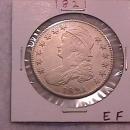 Capped Bust Half Dollar 1821 Extremely Fine Condition
