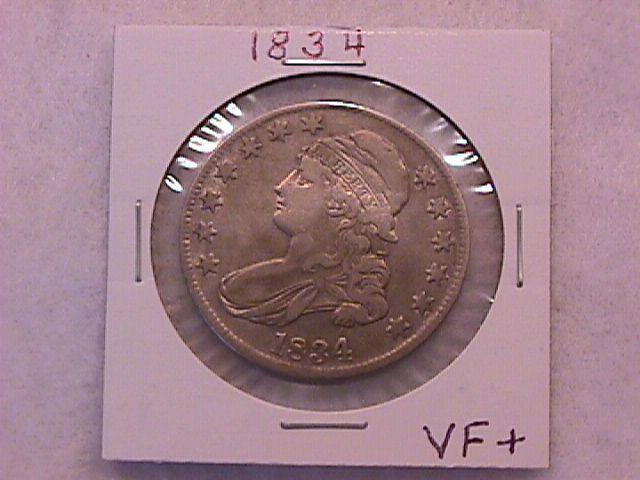 Capped Bust Half Dollar 1834 Very Fine Condition