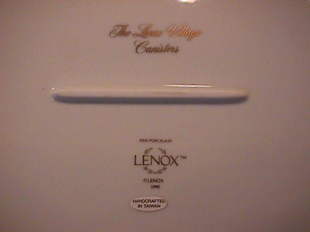 Lenox Fine Porcelain (The Lenox Village) Flour Canister