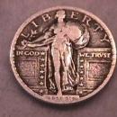 Standing Liberty Silver Quarter 1918-P Very Fine Condition
