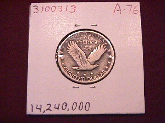 Standing Liberty Silver Quarter 1918-P Very Fine Condition