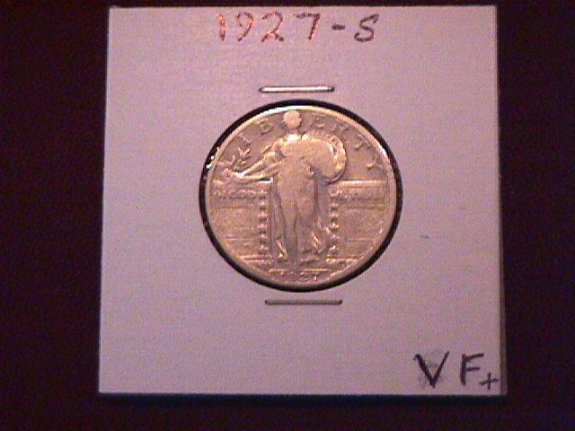 Standing Liberty Silver Quarter 1927-S Very Fine Plus Condition