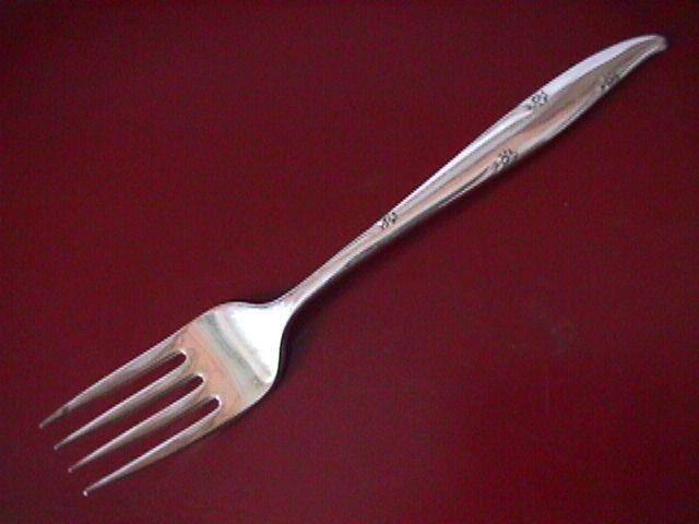 Oneida Community Silverplate (Silver Flowers) Salad Fork