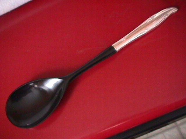 Oneida Community Silverplate (Silver Flowers) Salad Spoon