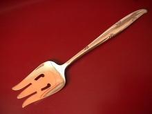 Oneida Community Silverplate (Silver Flowers) Cold Meat Fork