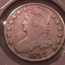 Capped Bust Silver Half Dollar 1827 Fine Plus Condition