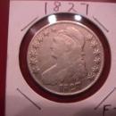 Capped Bust Silver Half Dollar 1827 Fine Plus Condition