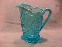 Jefferson Glass Co.- Blue Opalescent (Tokyo) Water Pitcher