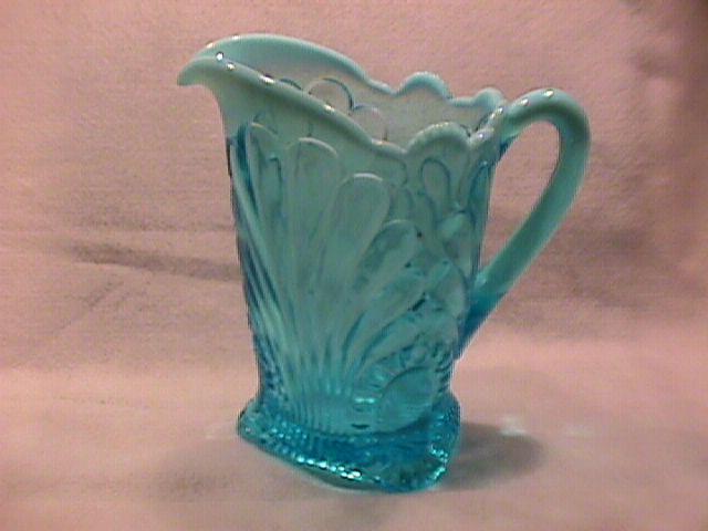 Jefferson Glass Co.- Blue Opalescent (Tokyo) Water Pitcher