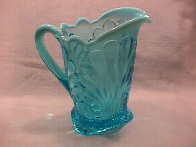 Jefferson Glass Co.- Blue Opalescent (Tokyo) Water Pitcher