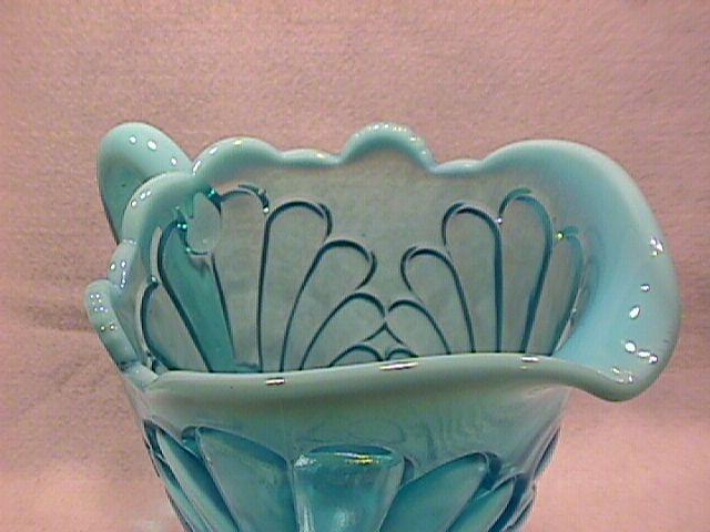 Jefferson Glass Co.- Blue Opalescent (Tokyo) Water Pitcher
