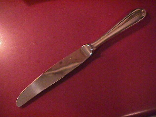 D. J. Flatware (Baquette) Silverplate Dinner Knife