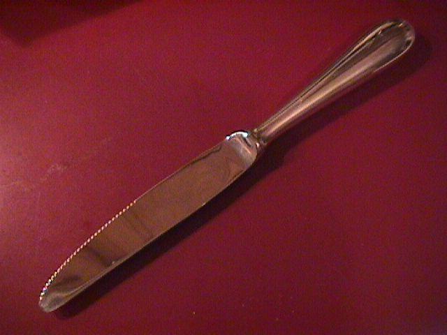 D. J. Flatware (Baquette) Silverplate Dinner Knife