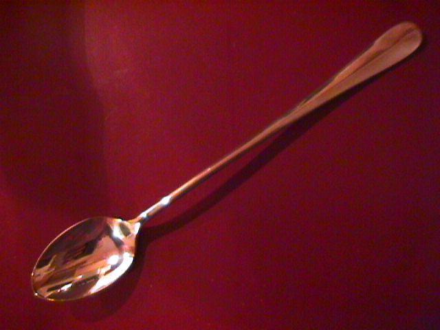 D. J. Flatware (Baquette) Silverplate Iced Tea Spoon