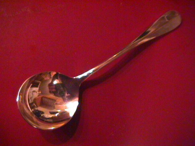 D. J. Flatware (Baquette) Silverplate Cream Soup Spoon
