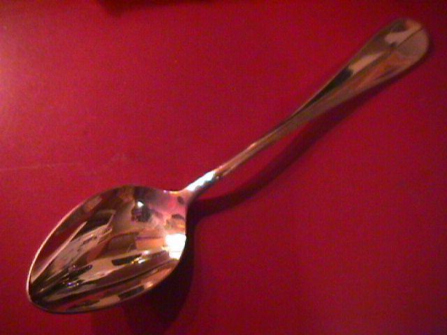 D. J. Flatware (Baquette) Silverplate Table Serving Spoon