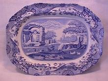 Spode Fine China (Blue Italian) C1816 W Ham Platter