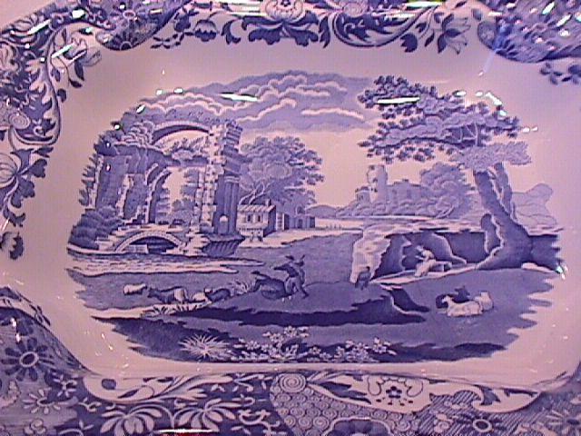 Spode Fine China (Blue Italian) C1816 W Covered Vegetable