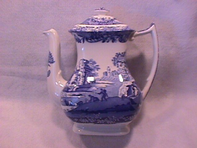 Spode Fine China (Blue Italian) C1816 P Coffee Pot & Lid